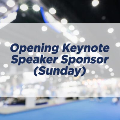 Opening Keynote Speaker Sponsor - Sunday